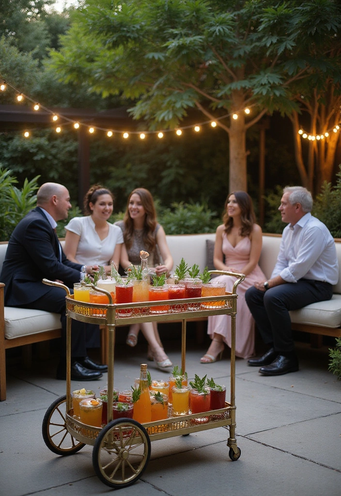 27 Backyard Party Ideas for Unforgettable Outdoor Living - 5. Garden Cocktail Hour