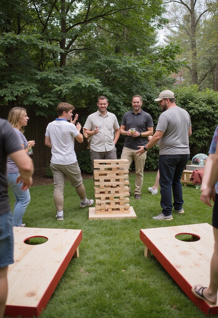 27 Backyard Party Ideas for Unforgettable Outdoor Living - 8. Interactive Game Stations