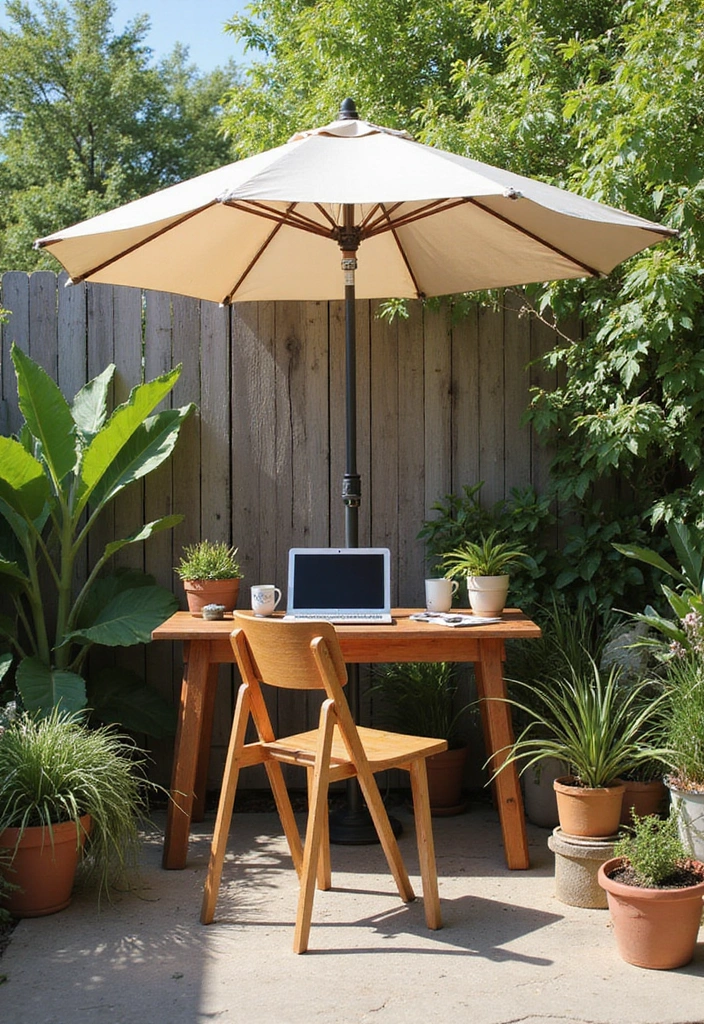 27 Bloxburg Backyard Ideas for Stunning Outdoor Living Spaces - 10. Inviting Outdoor Workspace