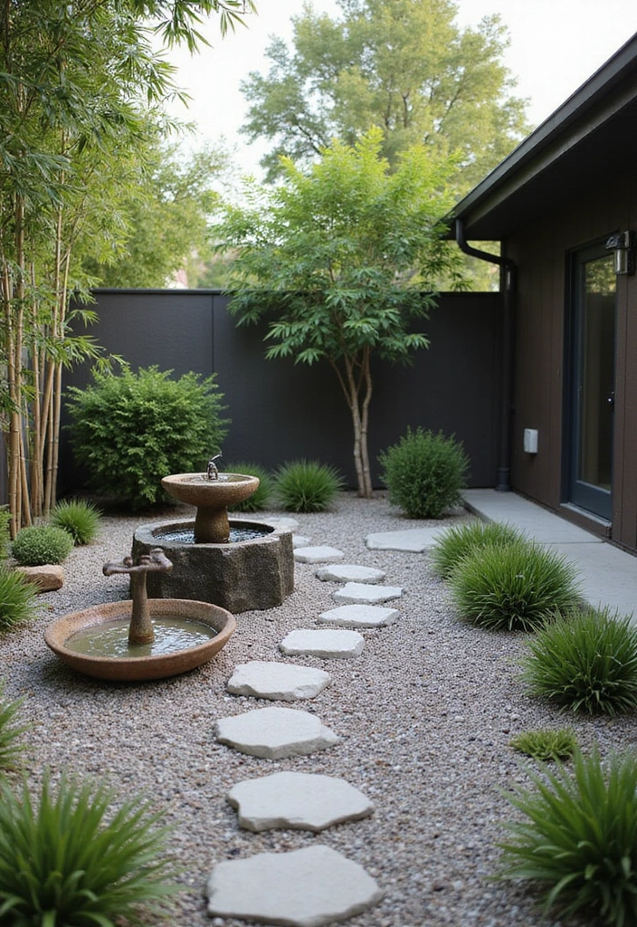 27 Bloxburg Backyard Ideas for Stunning Outdoor Living Spaces - 12. Relaxing Zen Garden
