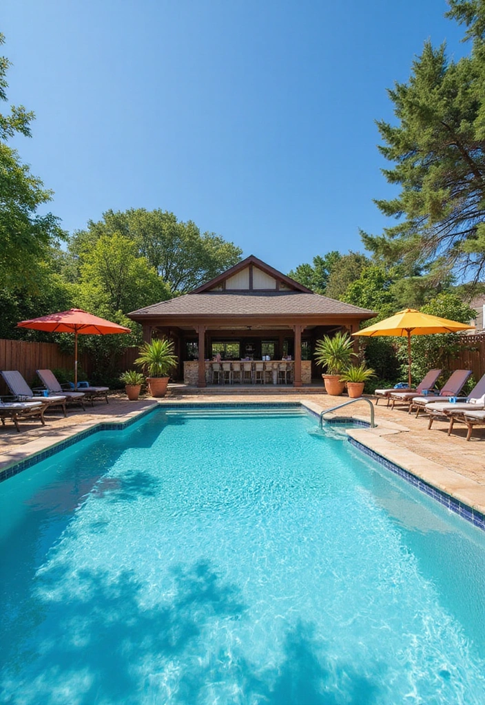 27 Bloxburg Backyard Ideas for Stunning Outdoor Living Spaces - 5. Inviting Pool Area