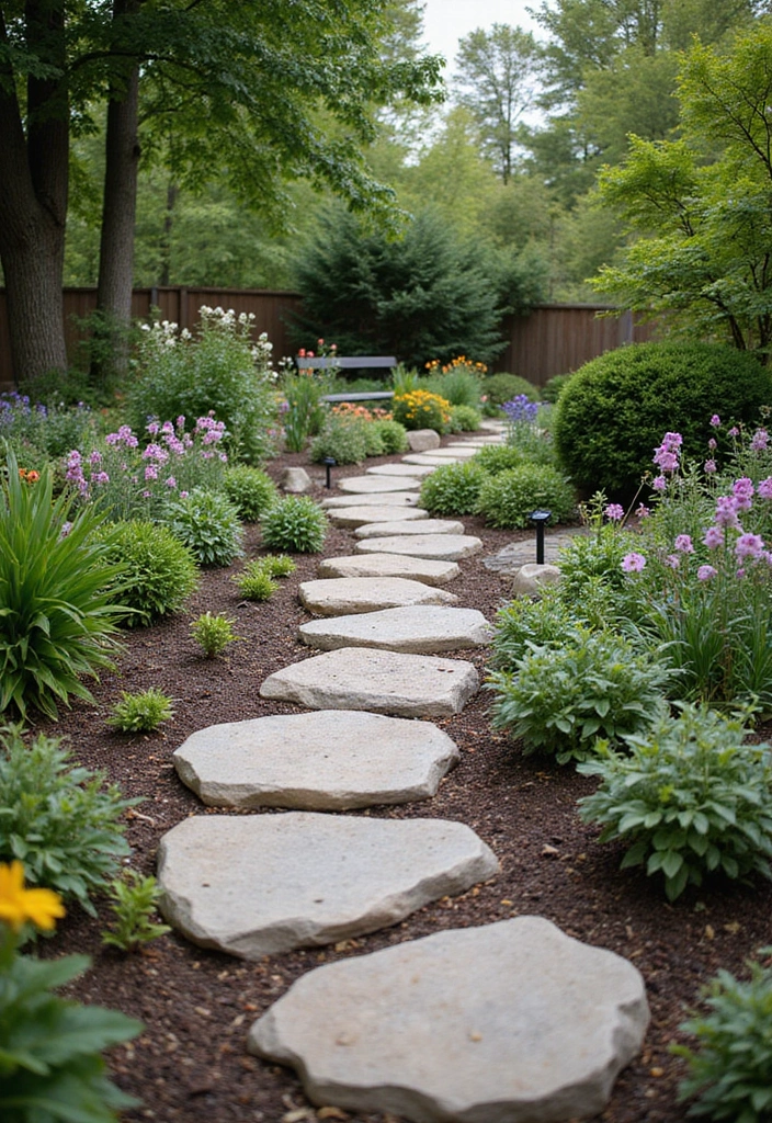 27 Bloxburg Backyard Ideas for Stunning Outdoor Living Spaces - 6. Charming Garden Pathway