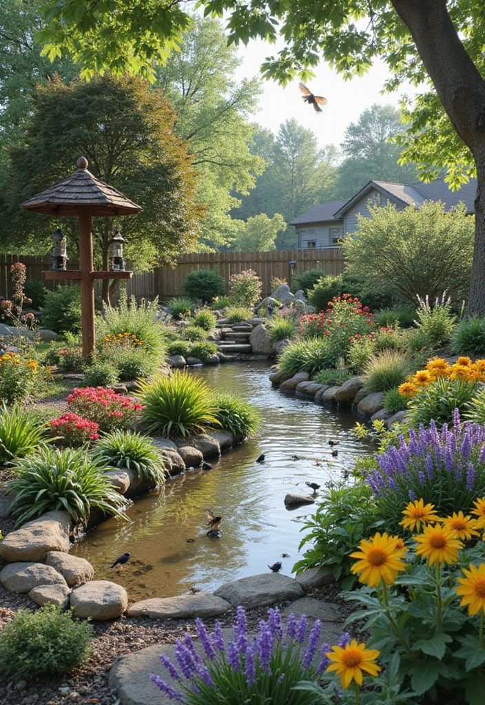27 Eco-Friendly Backyard Ideas for Outdoor Living - 12. Wildlife-Friendly Landscaping