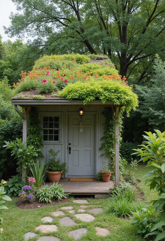 27 Eco-Friendly Backyard Ideas for Outdoor Living - 17. Green Roof Systems