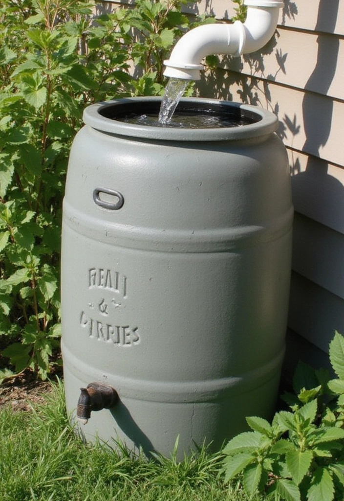 27 Eco-Friendly Backyard Ideas for Outdoor Living - 19. Rainwater Harvesting Systems
