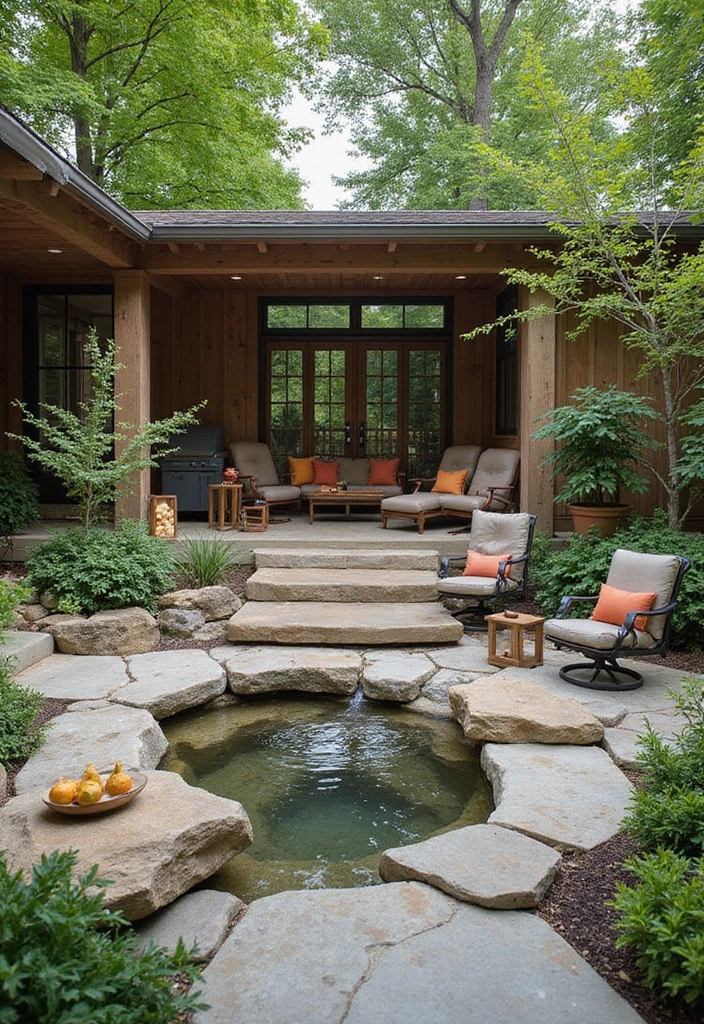 27 Eco-Friendly Backyard Ideas for Outdoor Living - 20. Biophilic Design Elements