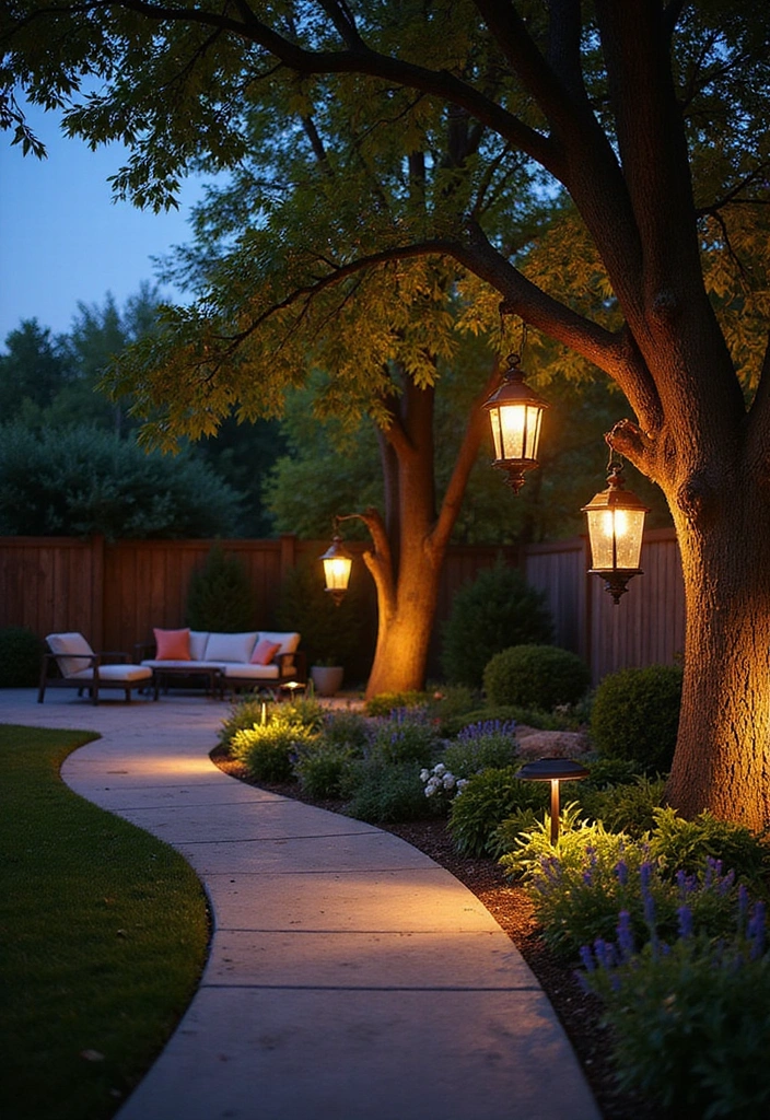 27 Eco-Friendly Backyard Ideas for Outdoor Living - 4. Solar-Powered Landscape Lighting