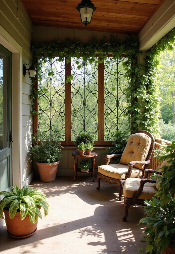 27 Front Porch Landscaping Ideas - 19. Privacy Screens