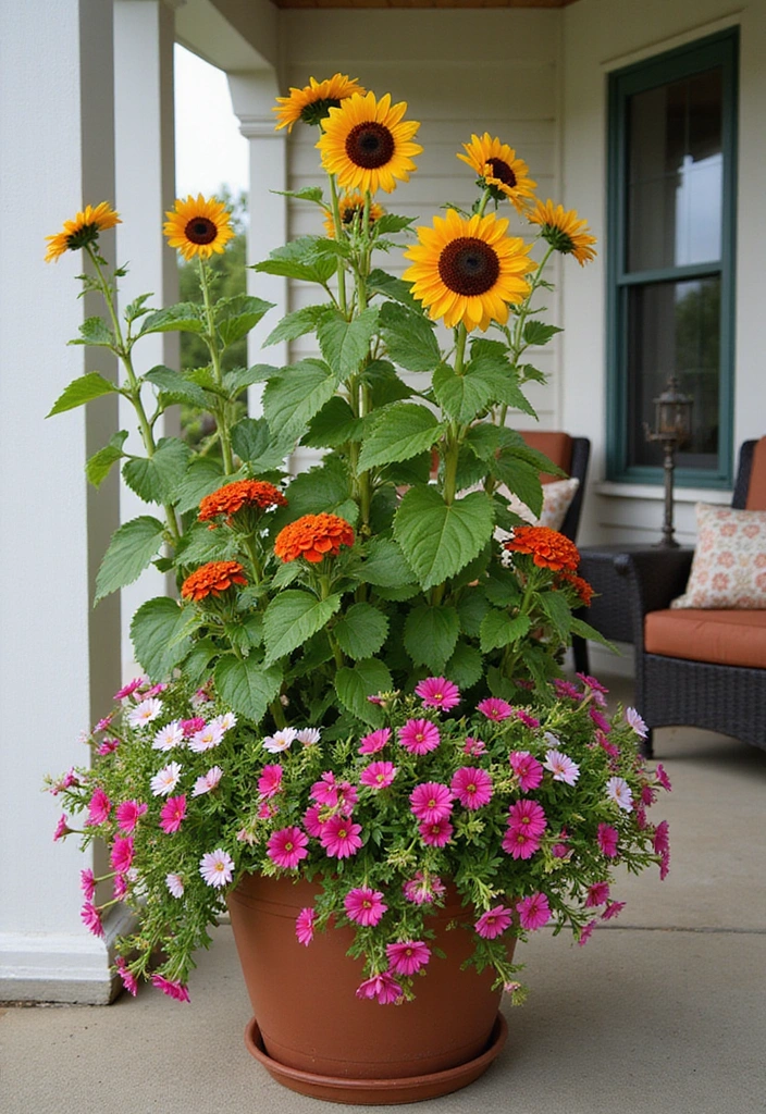 27 Front Porch Landscaping Ideas - 6. Layered Planting