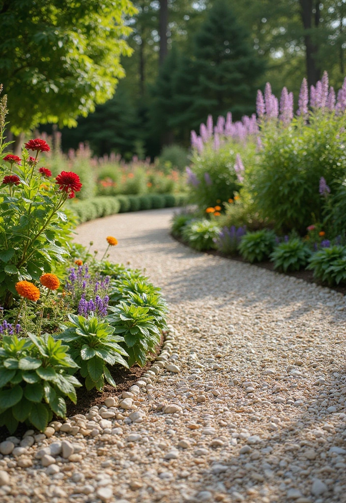 27 Garden Edging Ideas for Sustainable Outdoor Decor - 17. Pebble Edging