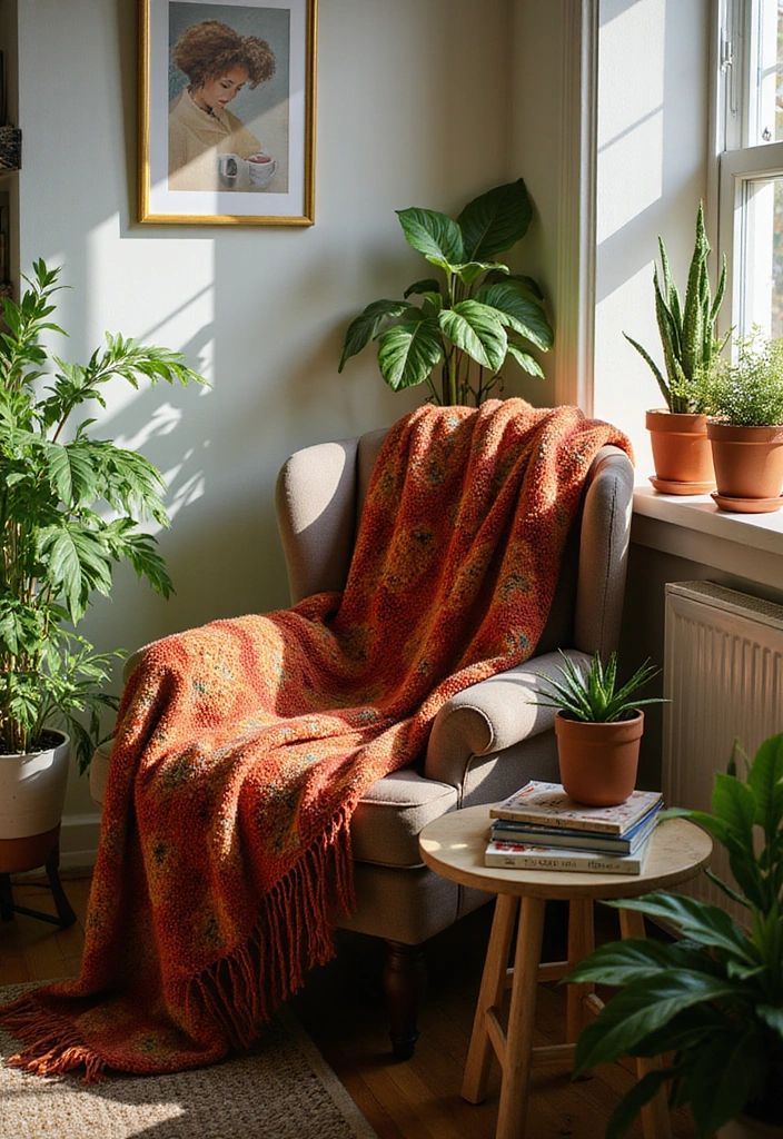 27 Garden Room Ideas - 1. Cozy Reading Nook