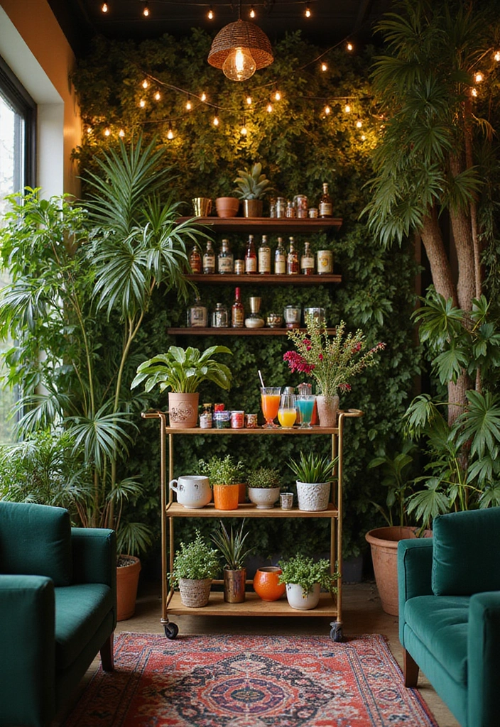 27 Garden Room Ideas - 18. Stylish Garden Bar