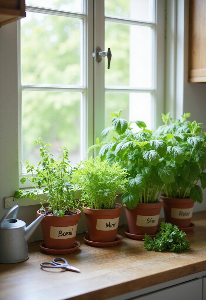 27 Garden Room Ideas - 2. Indoor Herb Garden