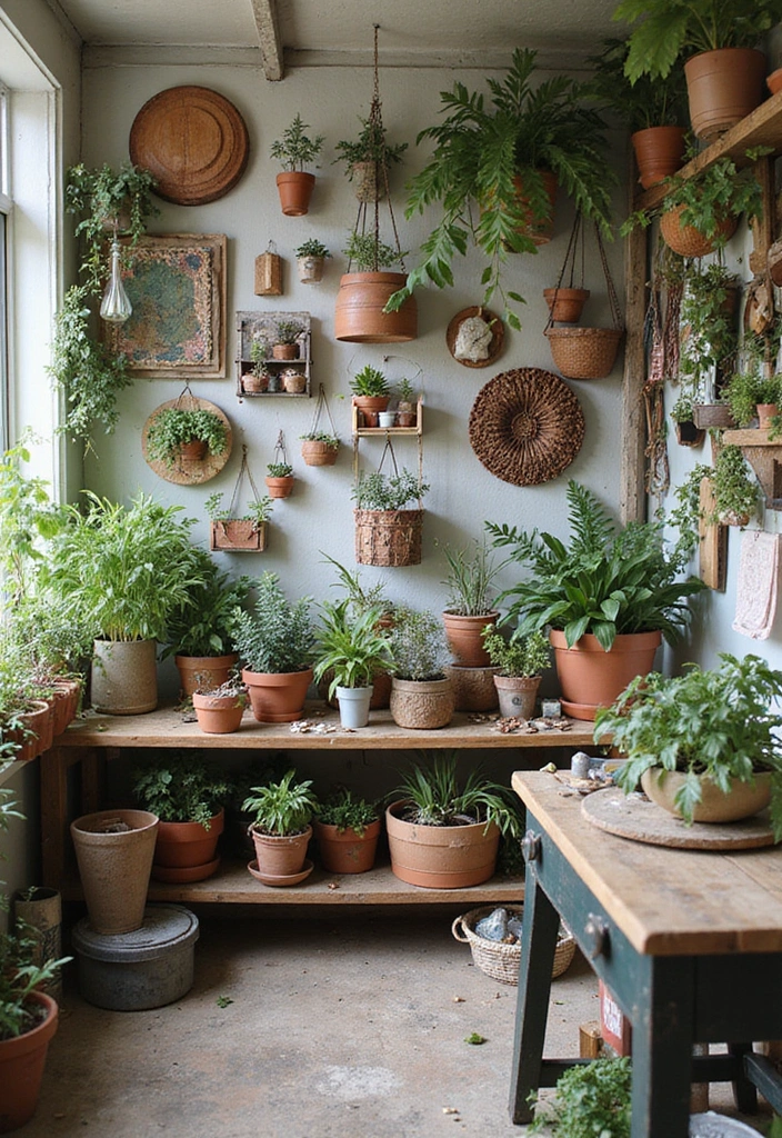 27 Garden Room Ideas - 27. Indoor Garden with DIY Projects