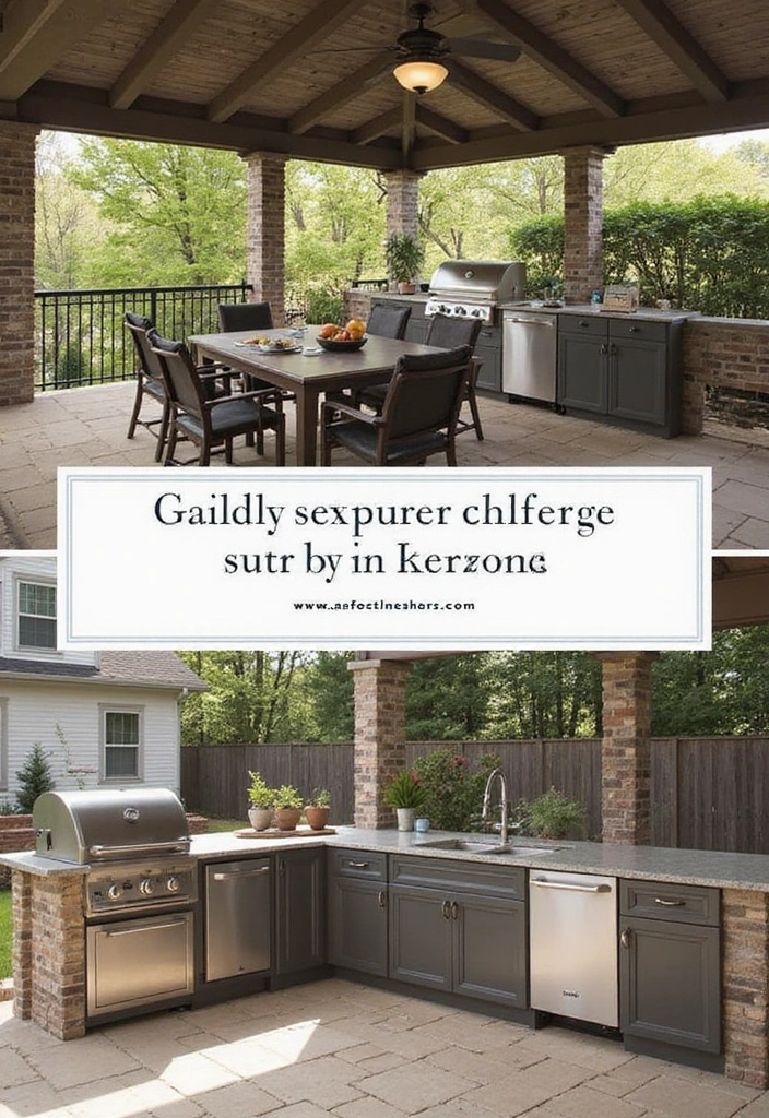 27 Large Patio Ideas Layout Outdoor Living - 14. Outdoor Kitchen Setup