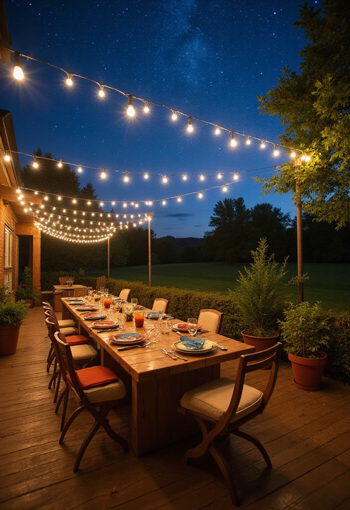27 Large Patio Ideas Layout Outdoor Living - 2. Dining Under the Stars