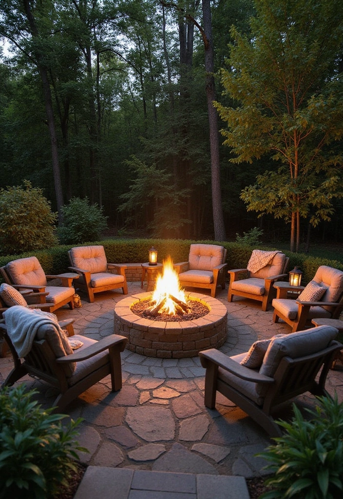 27 Large Patio Ideas Layout Outdoor Living - 3. Fire Pit Gatherings