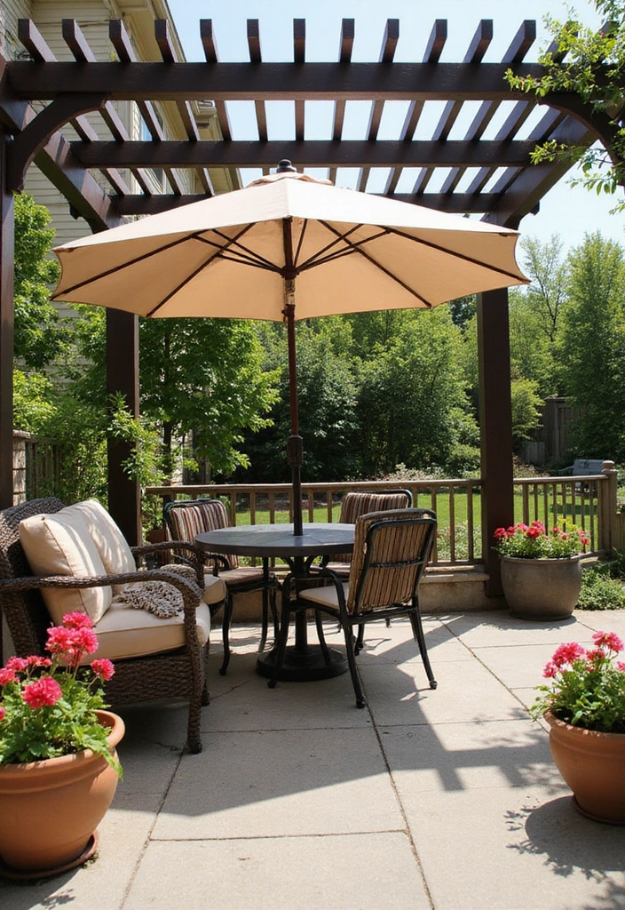 27 Large Patio Ideas Layout Outdoor Living - 9. Stylish Shade Solutions