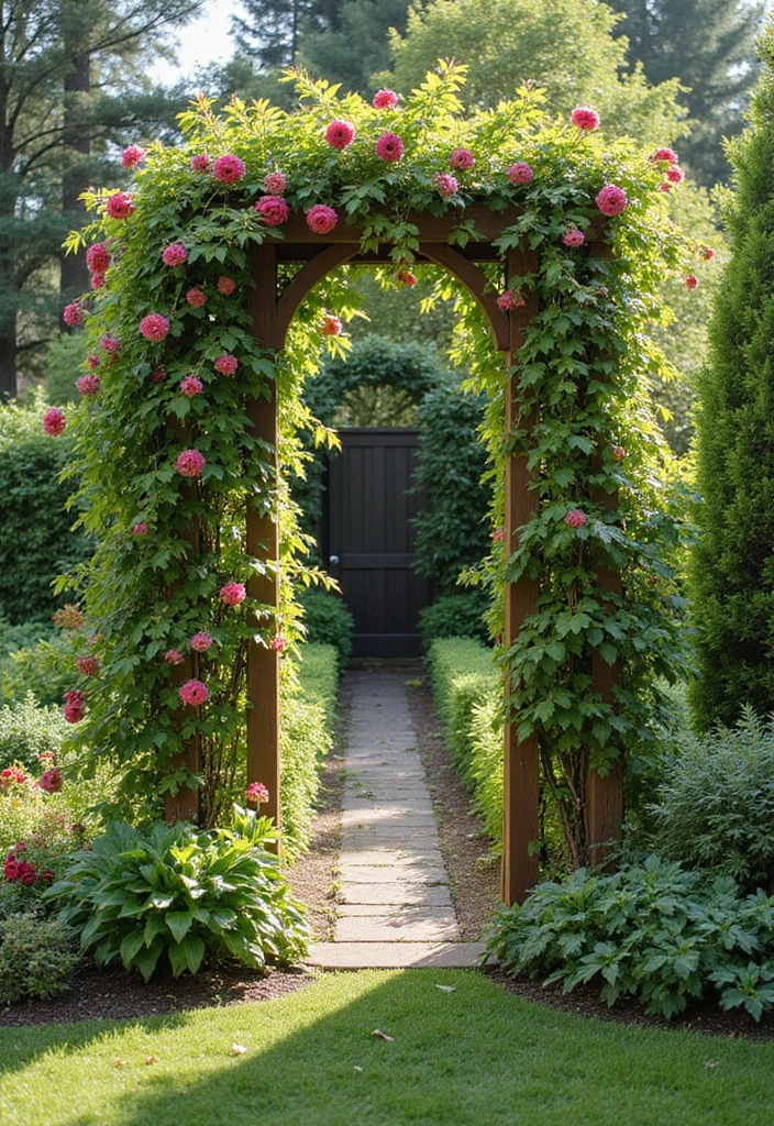 27 Small Backyard Ideas for Enchanting Outdoor Living - 11. Garden Trellis