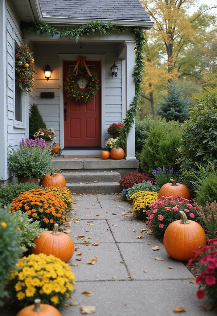 27 Small Backyard Ideas for Enchanting Outdoor Living - 18. Seasonal Decor