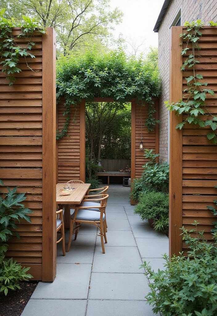 27 Small Backyard Ideas for Enchanting Outdoor Living - 19. Privacy Screens