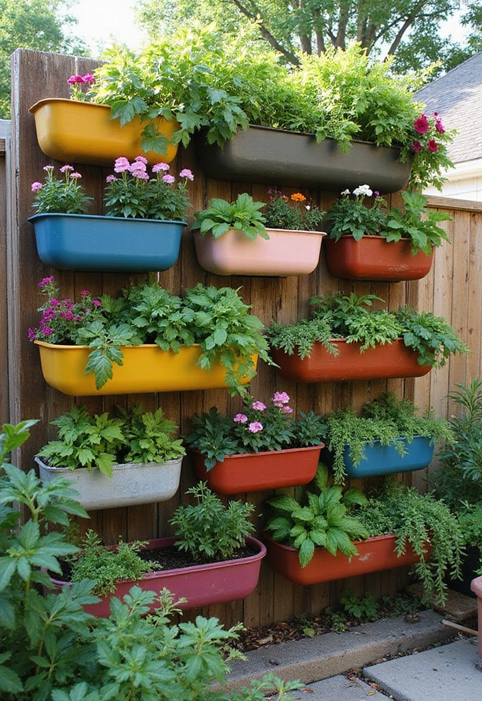27 Small Backyard Ideas for Enchanting Outdoor Living - 2. Vertical Garden Wall