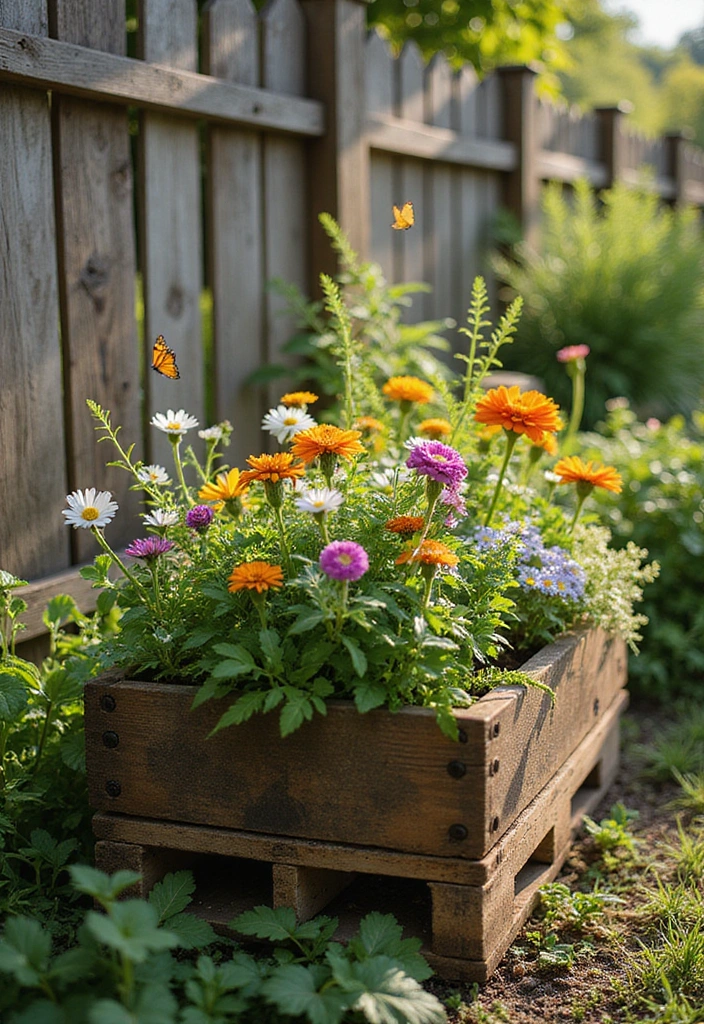 27 Small Garden Ideas for Vertical Garden Solutions - 4. Pallet Planters