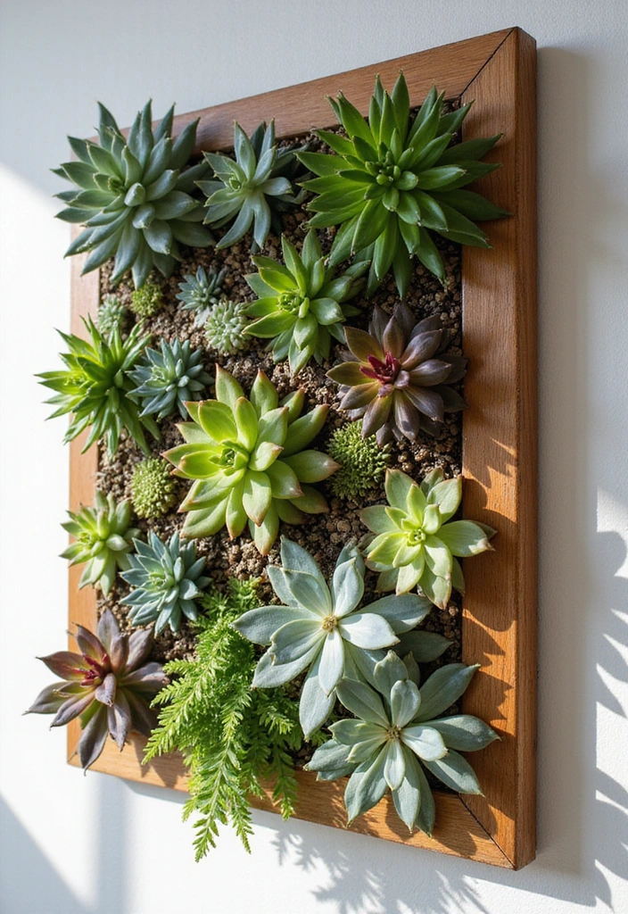 27 Small Garden Ideas for Vertical Garden Solutions - 7. Vertical Succulent Gardens