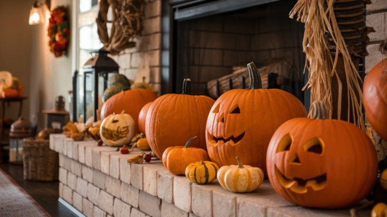 22 Fall Fireplace Mantle Decor Ideas